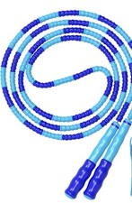 Soft Beaded Jump Rope for Kids Women Tangle-Free Skipping Rope Adjustable -A0175
