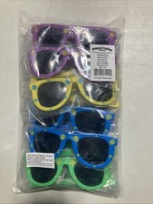 Qty 12 Fish print Sunglasses - Blue, Purple, Yellow and Green.