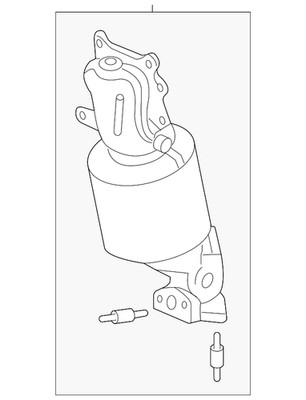 Genuine Acura Converter Assembly Front Primary 18180-RN0-A20