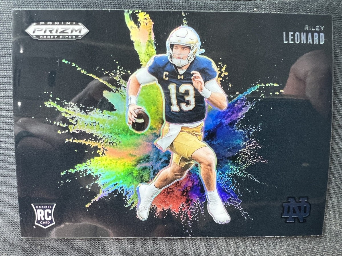 2025 Panini Prizm Draft Picks SP Color Blast Black Riley Leonard