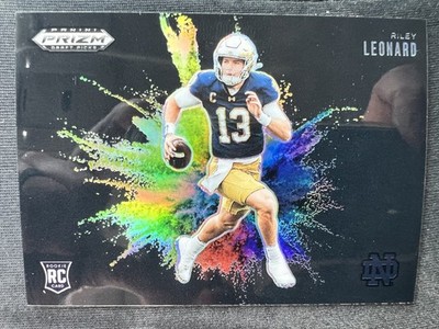 2025 Panini Prizm Draft Picks SP Color Blast Black Riley Leonard