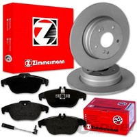 Zimmermann Bremsscheiben + BelÄGe Hinten FüR Mercedes E-KLASSE W207 A207 C207