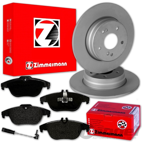 Zimmermann Bremsscheiben + BelÄGe Hinten FüR Mercedes E-KLASSE W207 A207 C207-image