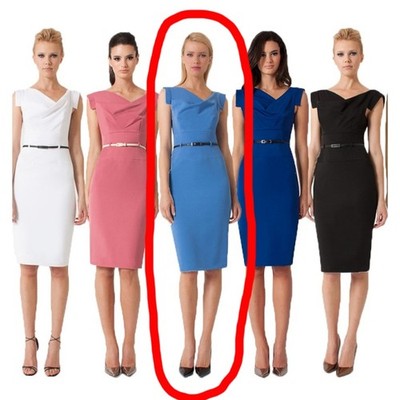 Black Halo Jackie O Sheath Dress Blue Draped Classic Timeless Capsule SZ 8  | eBay