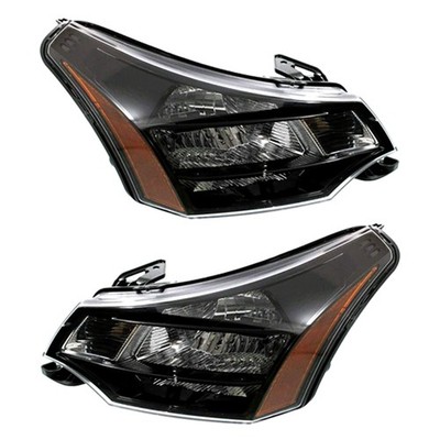 NEW PAIR OF HALOGEN HEADLIGHT FITS FORD FOCUS SES SE 2010 9S4Z13008C 9S4Z13008D