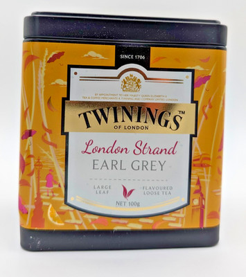 Twinings London Strand Earl Grey 100g Dose Loser Tee MHD 07/2027 Discovery Coll.