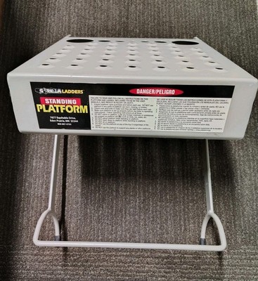 Gorilla Ladders Standing Platform Work Stand Metal Ladder Accessory