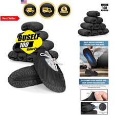 X-Large 100 Count Shoe Covers Disposable Non-Slip, Cloth Boot Covers, Slip-r...