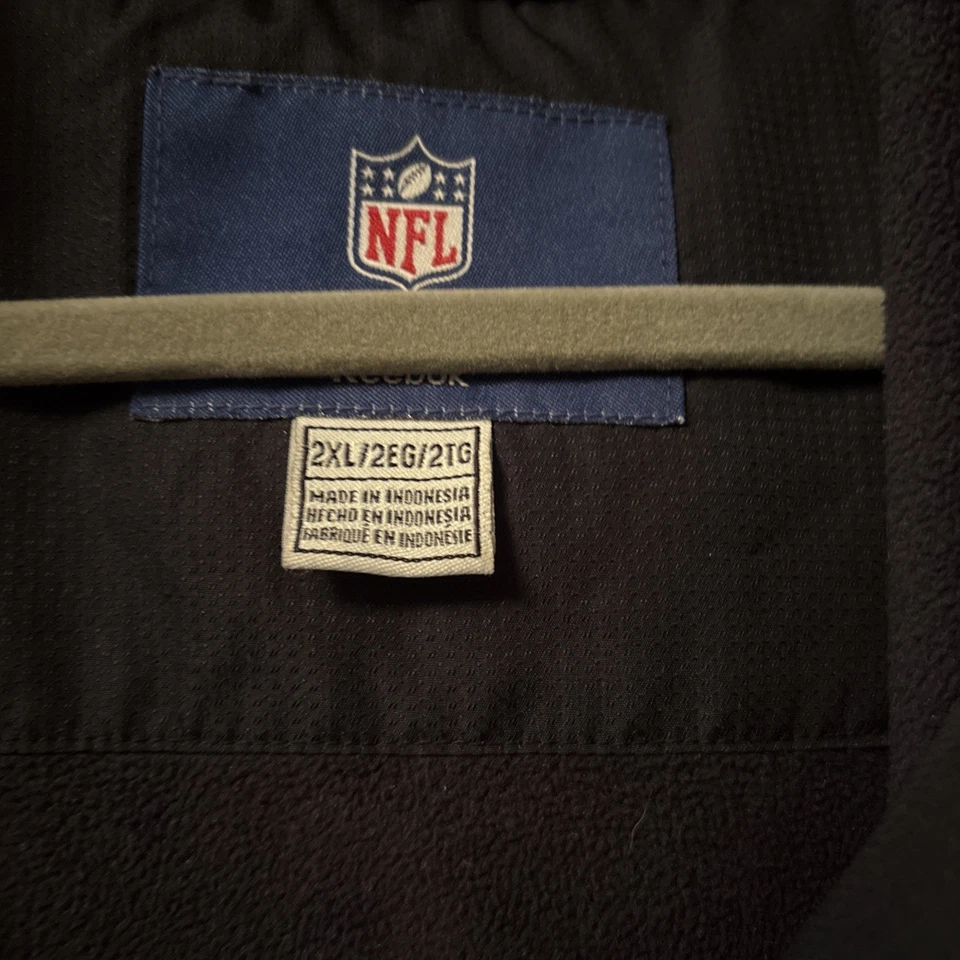 Reebok NFL On Field Arizona Cardinals Hooded Jacket Mens XXL Black Red Zip Up - Image 2 of 4