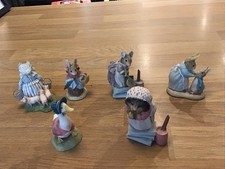Joblot Collection Of Vertrice Party Figurines Approximately 8 Cm In Height Used