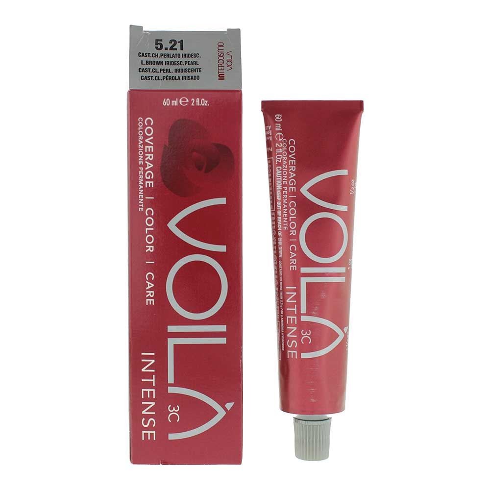 Intercosmo Light/Brown Voilà Intense 5.21 Iridesc Pearl Hair Colour 60Ml - Image 2