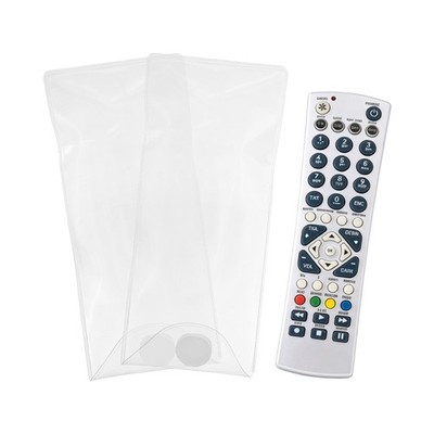 2Pcs 7'' x 2'' Remote Control Cover Protector Clear Protective Sleeve Case Bag