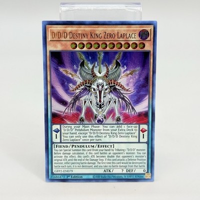 Yu-Gi-Oh! D/D/D Destiny King Zero Laplace 1st Ed. GFP2-EN079 Ultra Rare NM