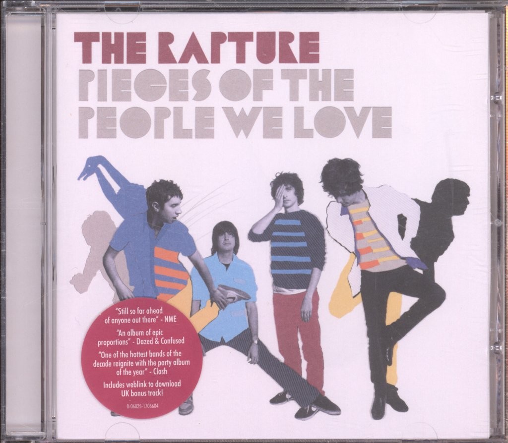 Rapture Pieces of the People We Love CD Europe Vertigo 2006 CD. Has info sticker