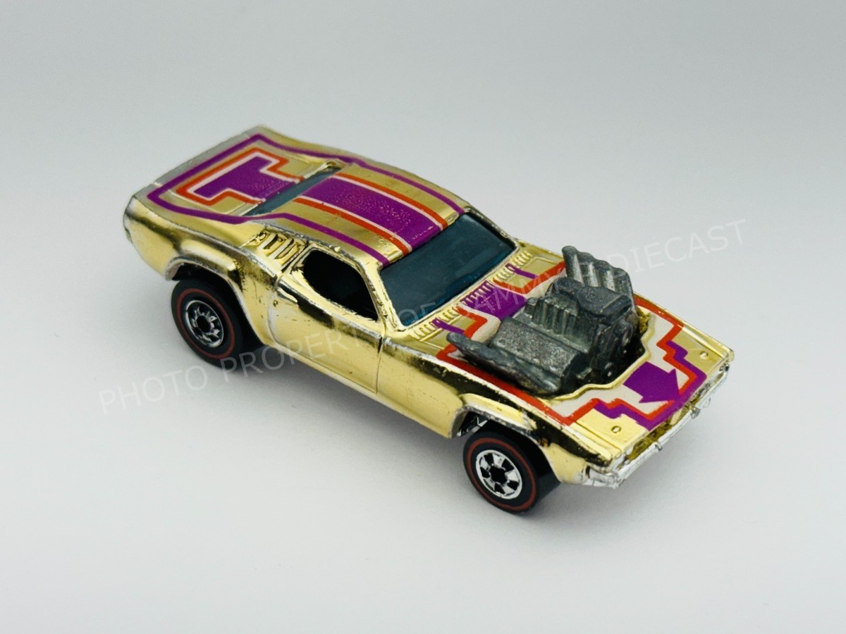 Hot Wheels Redline RODGER DODGER Gold Chrome Hong Kong Very Nice