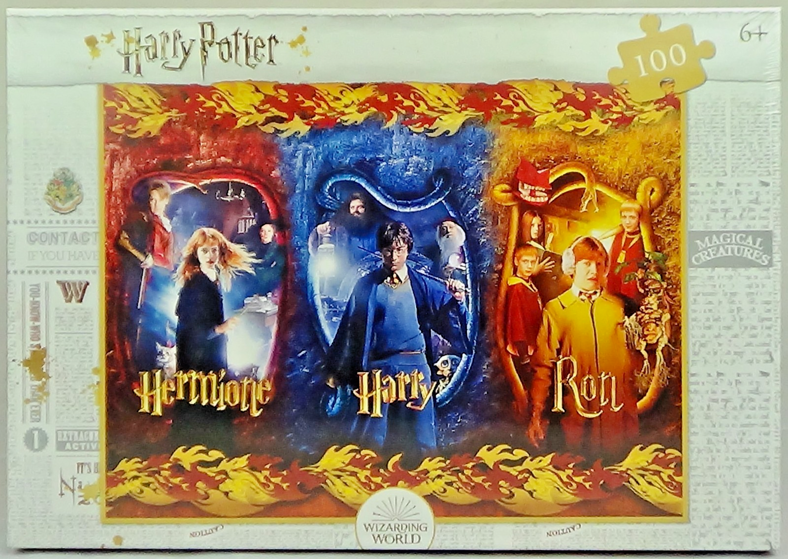 Harry Potter Jigsaw Puzzle, Harry Hermione Ron 100pcs Clementoni Wizarding World