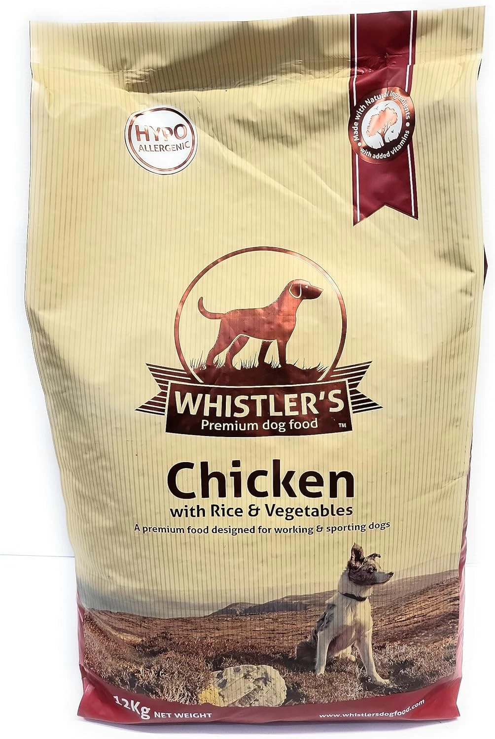 Whistlers Chicken Dog Food 12kg Complete Dry Dog Food