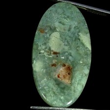 21.80Cts 100 Natural Aqua Chalcedony Oval Cabochon Gemstone 18X34X4MM