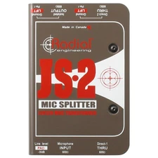 Radial Engineering JS2 Passive 2-Way Microphone Splitter