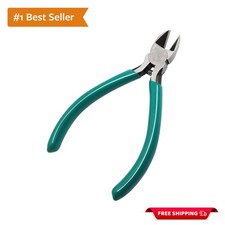 4.5" Side Cutter Diagonal Wire Cutting Pliers Nippers Repair Tool, Green, Chr...