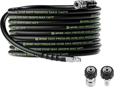 #ad Pressure Washer Hose 25 FT with 3 8” Quick Connect 4800 PSI Kink Resistant I... $51.86