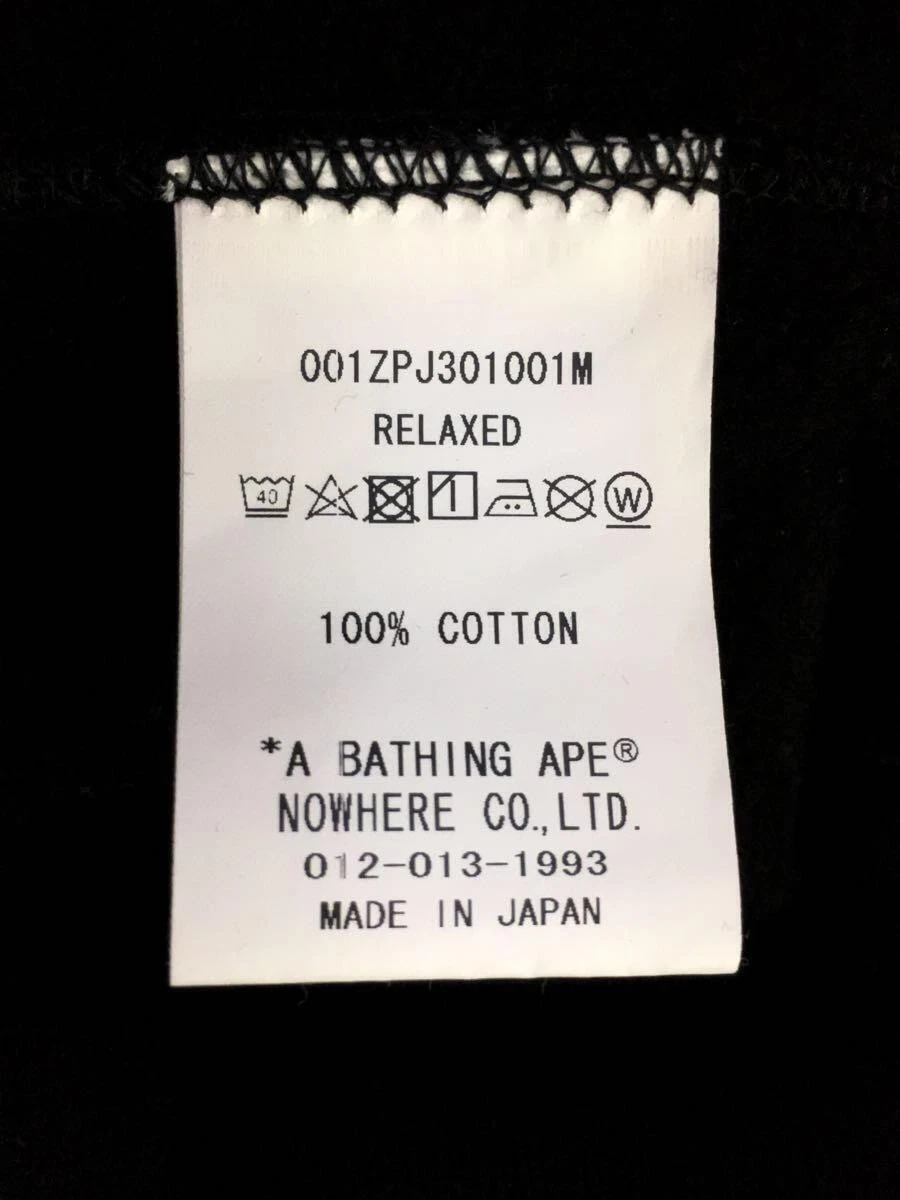 A BATHING APE (BAPE) Felpa con cappuccio e zip BAPE A Bathing Ape M nera cotone 001Zpj301001M #ED AZA