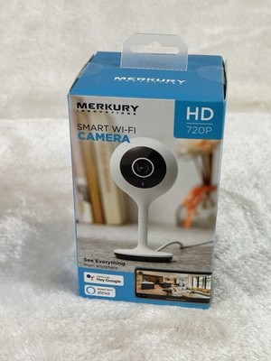 Merkury Innovations Smart Wi-Fi Security Camera HD 720p Works with Alexa Google