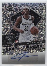 2021-22 Panini Mosaic Auto Fast Break David Duke Jr #FBA-DDJ Auto 0l8y