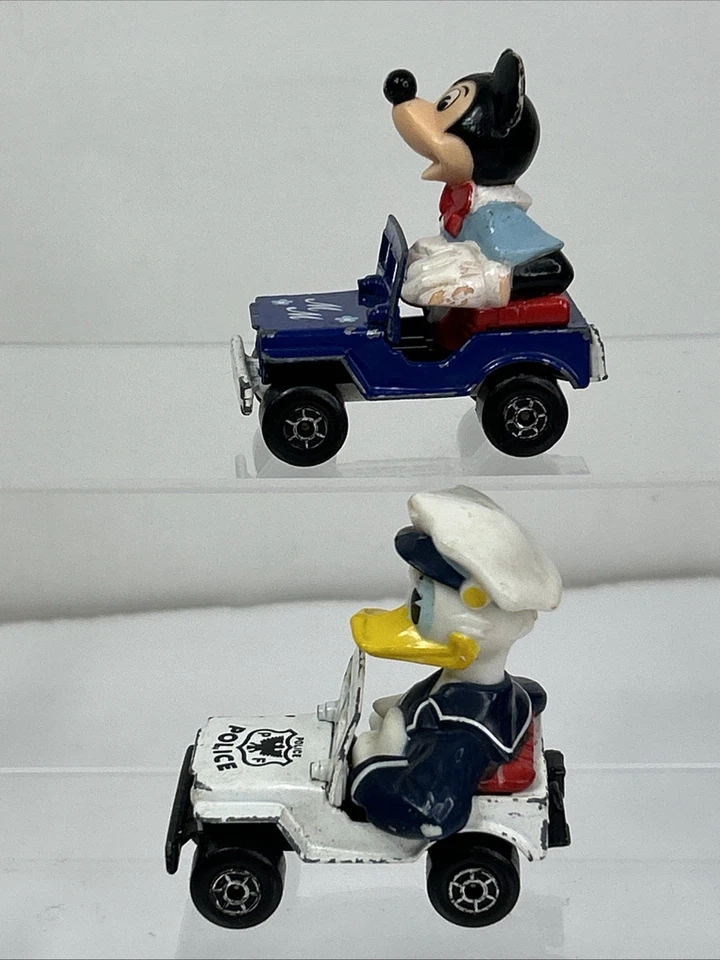 Vtg Matchbox Lesney Disney Series #5&6 Donald Duck Police Car Mickey Mail 1979 - Image 3 of 4