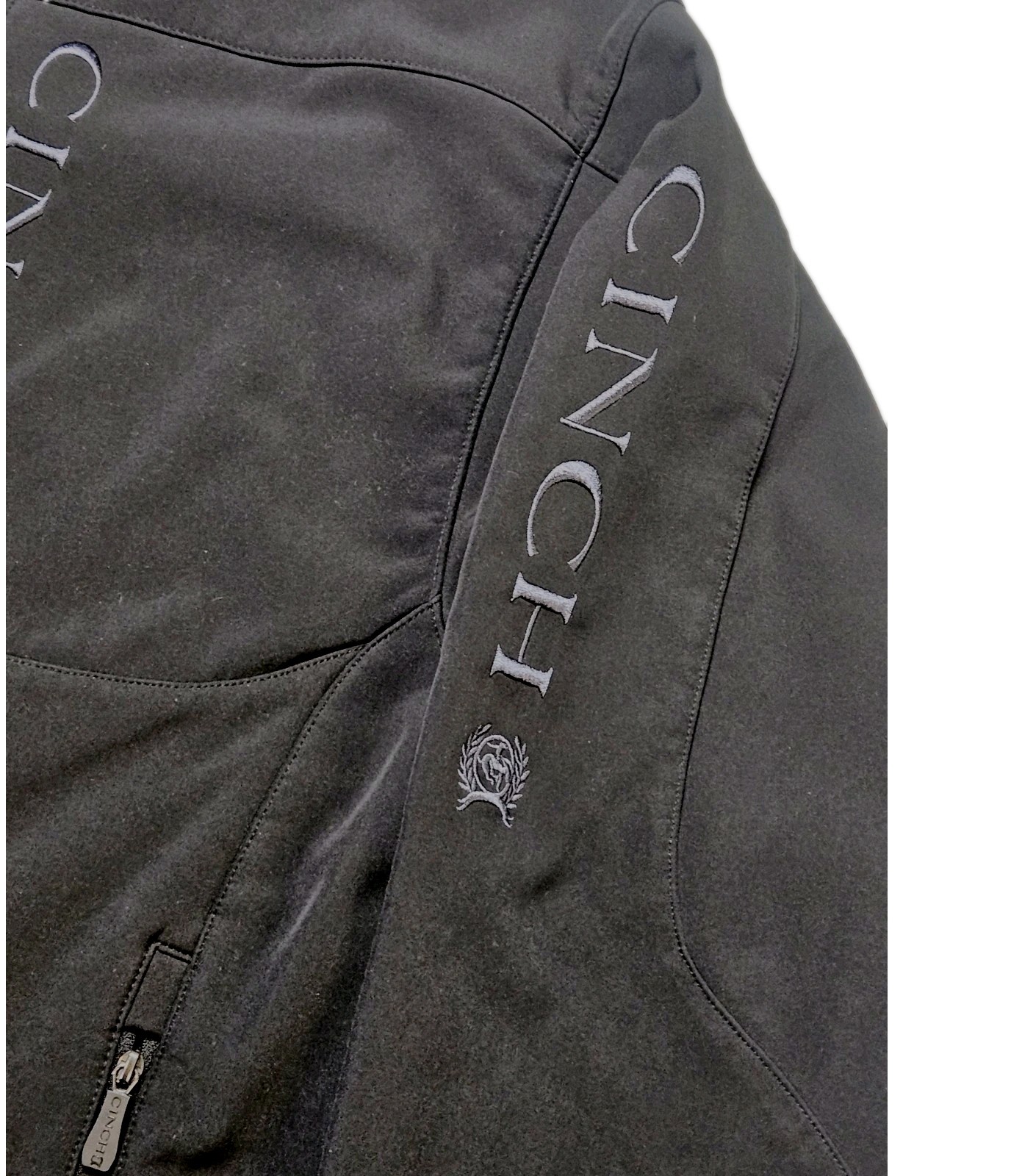 Cinch Mens Black Solid Bonded Jacket MWJ1009000 S… - image 3