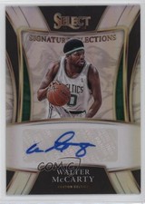 2021-22 Panini Select Signature Selections Silver Prizm Walter McCarty Auto hg6