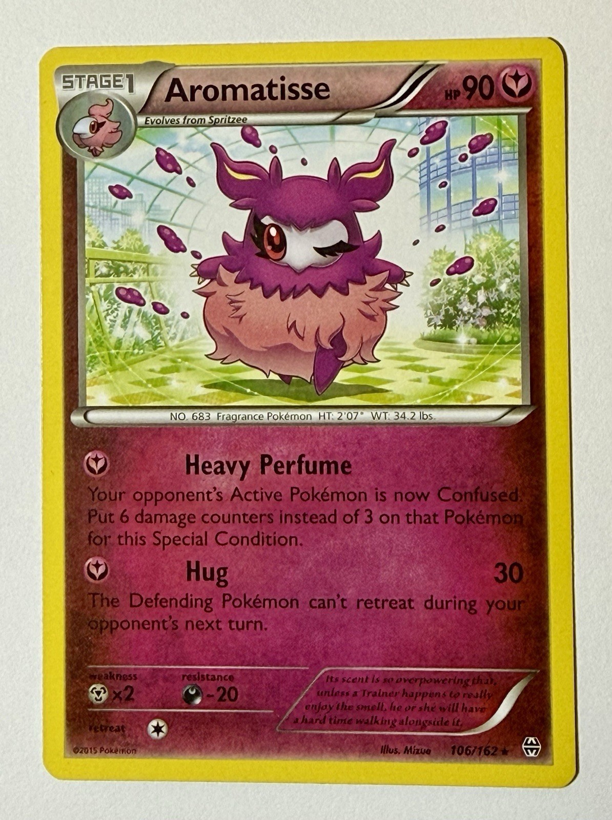 Aromatisse 106/162 Rare XY - BREAKthrough LP Pokemon Card