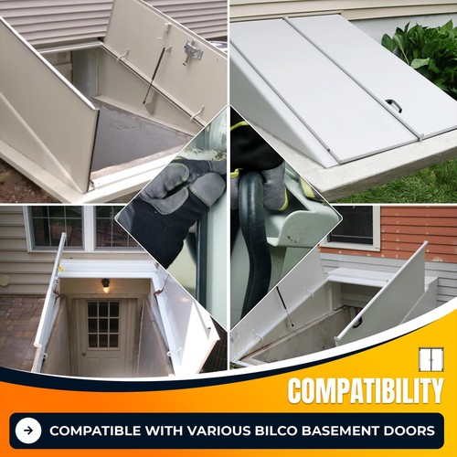Bilco Basement Door Weatherstrip 4 Cap Seal Pad 1 Bulb Trim Gasket 1 U Shaped - Picture 4 of 7