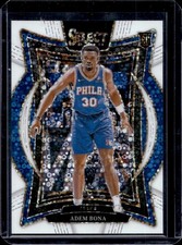 2024-25 Panini Select Adem Bona Concourse RC White Disco Prizm #/75 76ers