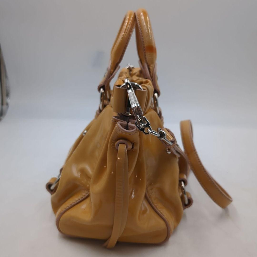 バッグ miu miu 2way vitello lux hand bag Miu Miu VITELLO LUX 2way Handbag Shoulder bag Leather Brown