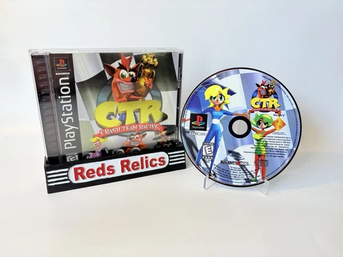 CTR: Crash Team Racing (PlayStation 1, 1999) PS1 Black Label Complete Near Mint