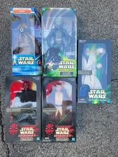 STAR WARS 12' IN 4-LOM DARTH MAUL OBI WAN ZUCKUSS QUI GON SITH JEDI