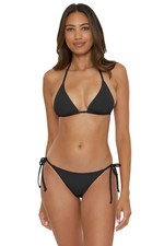 Becca Color Code Triangle Bikini Top Adjustable Halter Sliding Cups Swimwear