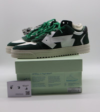 off-white c/o Virgil Abloh White/Green - 12 - Suede Floating Arrow Sneakers