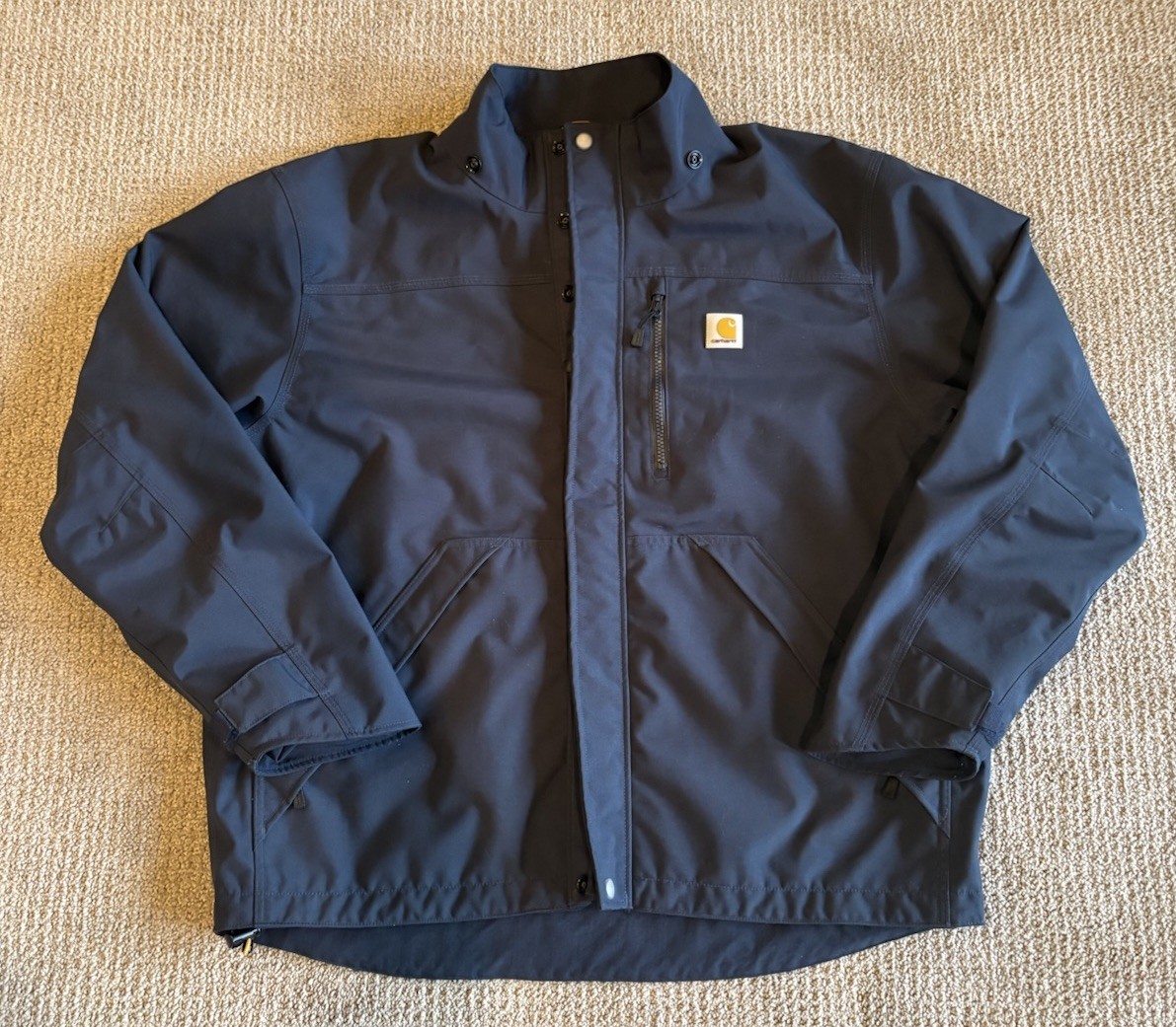 Carhartt Shoreline Storm Defender Waterproof Jacket Blue Large