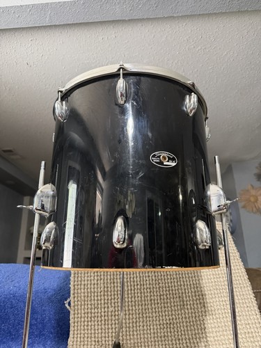 Slingerland 70s 80s Vintage 16x16 Floor Tom Drum Shell Black