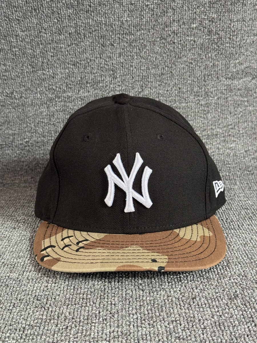 New Era Yankees 9FIFTY Snapback Camo Brim Black Adjustable Hat