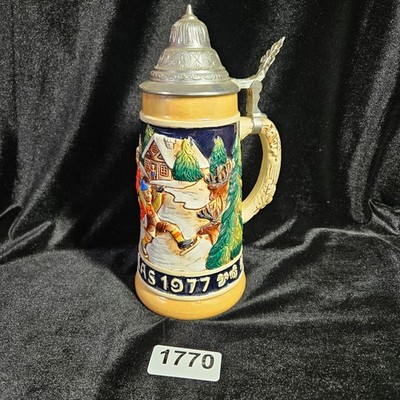 1977 Christmas Beer Stein - Bavarian  Schmid Limited Edition German
