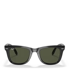 Ray-Ban RB4105 601 501 Wayfarer Folding Classic Sunglasses Polished Black