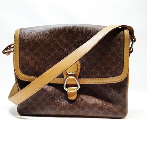 CELINE Shoulder Bag Brown PVC 2756342