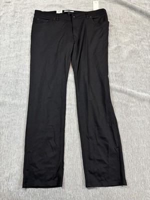 Brax Feel Good Jeans Mens 40x32 (38x31) Black Chuck Straight Stretch Denim Pants