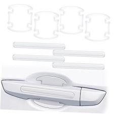 8Pcs 3D Transparent Car Door Handle Scratch Protector, Universal Bowl 8 pcs