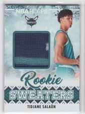 #RSW-SAL 2024-25 Hoops Rookie Sweaters Tidjane Salaun RC Hornets