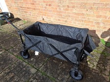 Folding Beach Wagon Cart Garden, Outdoor Picnic, Festival, Camping Trolley Bag