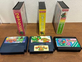 Namco Wagyan Land 1 2 3 Set Famicom NES FC NTSC-J Japan Import Cartridge Only